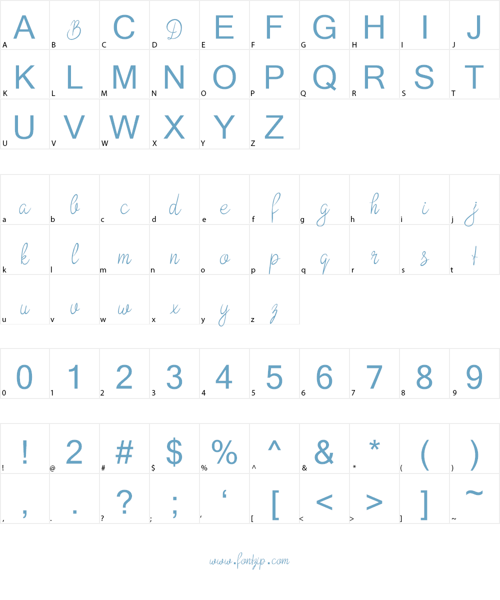 Bokretan Font Character